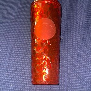 Starbucks Red Diamond Prism Crystal Venti 24oz Tumbler NWT